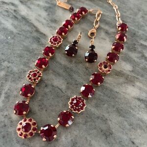 MARIANA RUBY RED STATEMENT NECKLACE